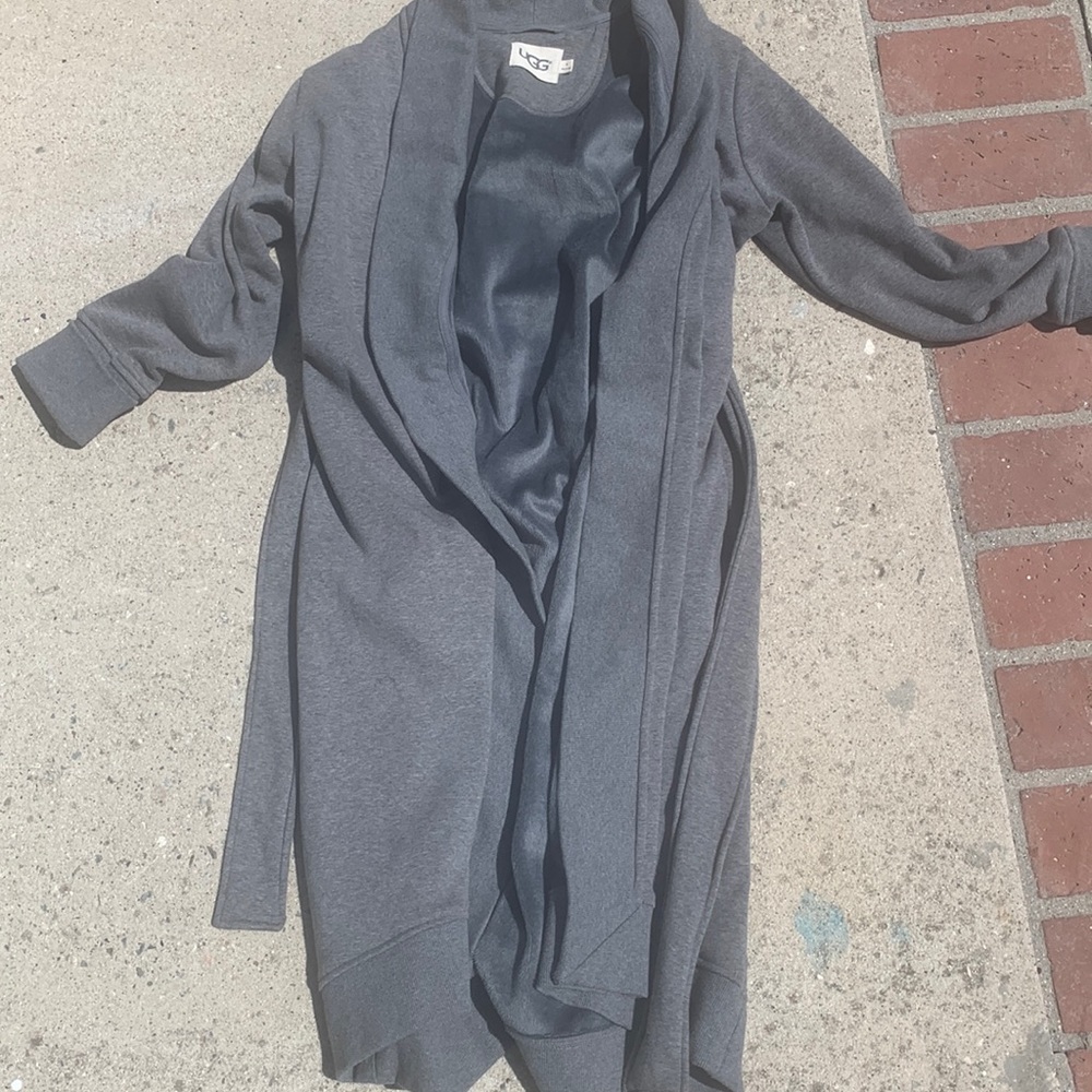 Ugg sweatshirt coat, gray, size medium